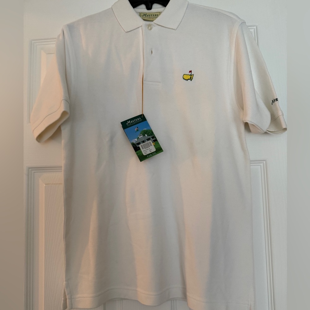 Augusta National- Classic White Polo Shirt by Masters Collection